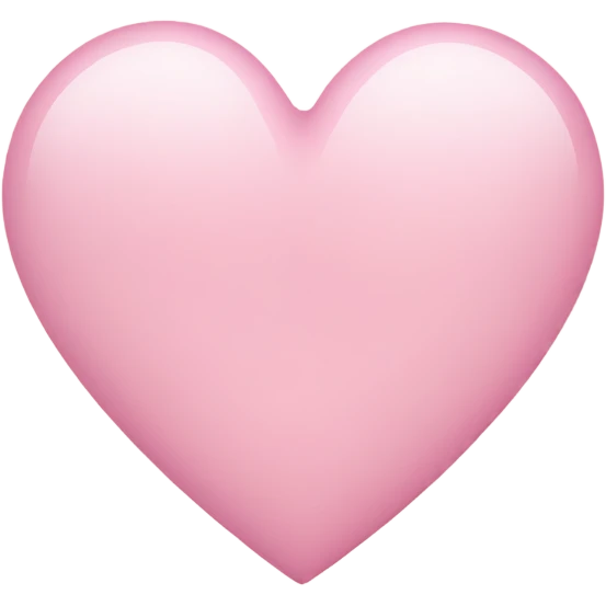 Light pink heart emoji