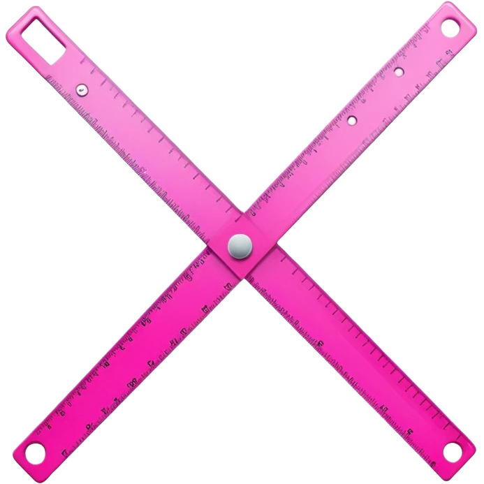 mac os icon, ruler, measures, bright pink emoji