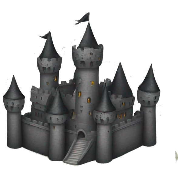 Big dark castle emoji