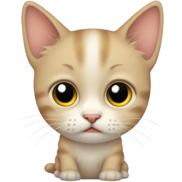 Sad kitten emoji