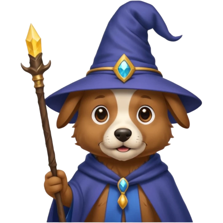 Dog wizard emoji