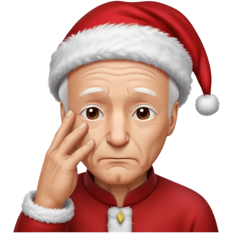 Picard face palm with santa hat emoji