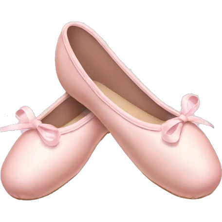 Pale pink ballet shoes emoji