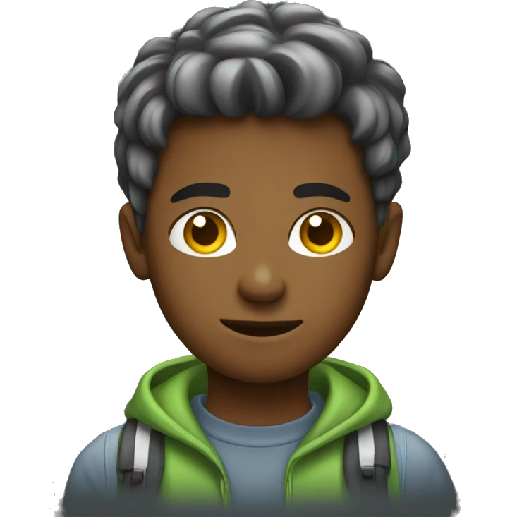 teenage boy as computer admin emoji