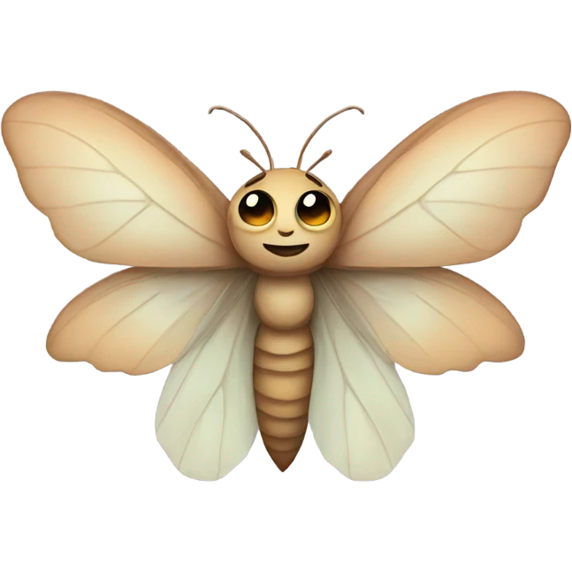 Moth as a fairy emoji