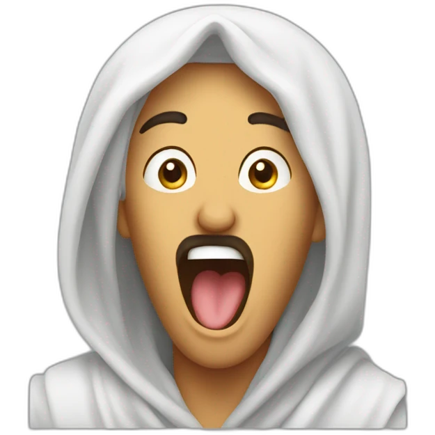 arab prine yawning emoji