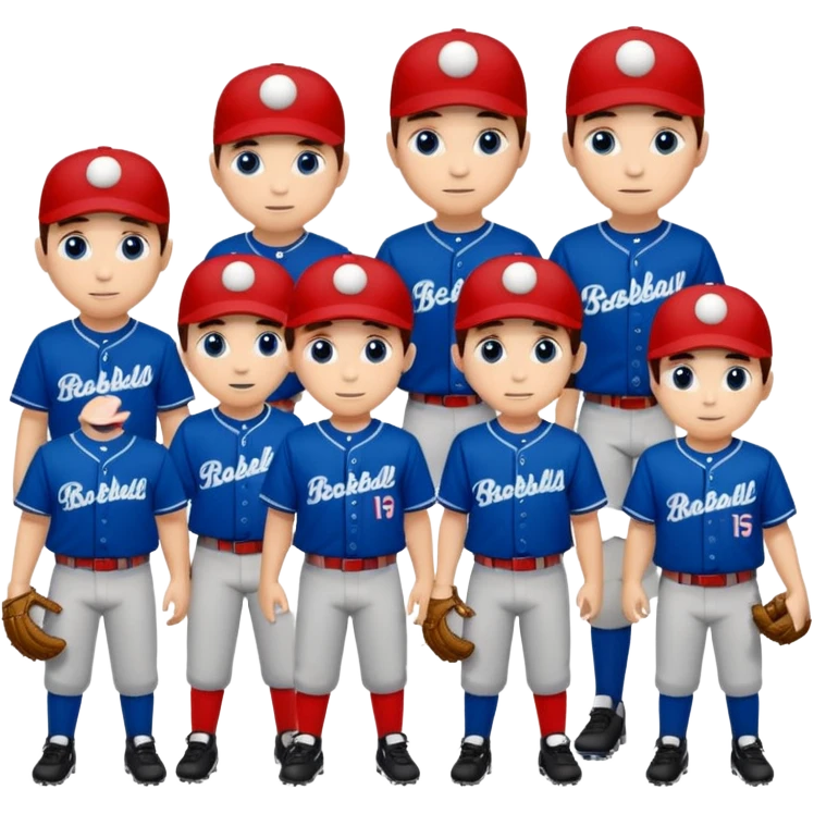 quiero dos equipos enemigos de baseball  emoji