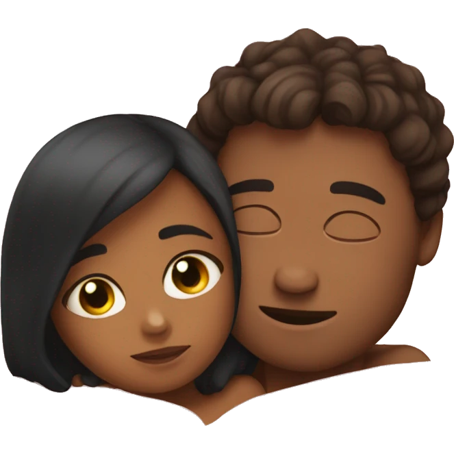 me and her cuddling emoji