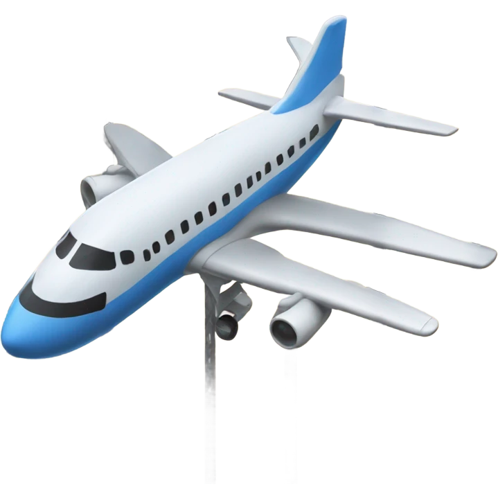 Plane into structure  emoji