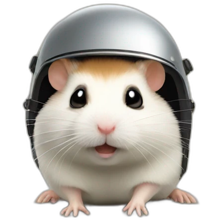 Hamster mit Helm emoji