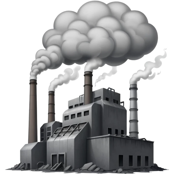 The destroyed power plant emoji