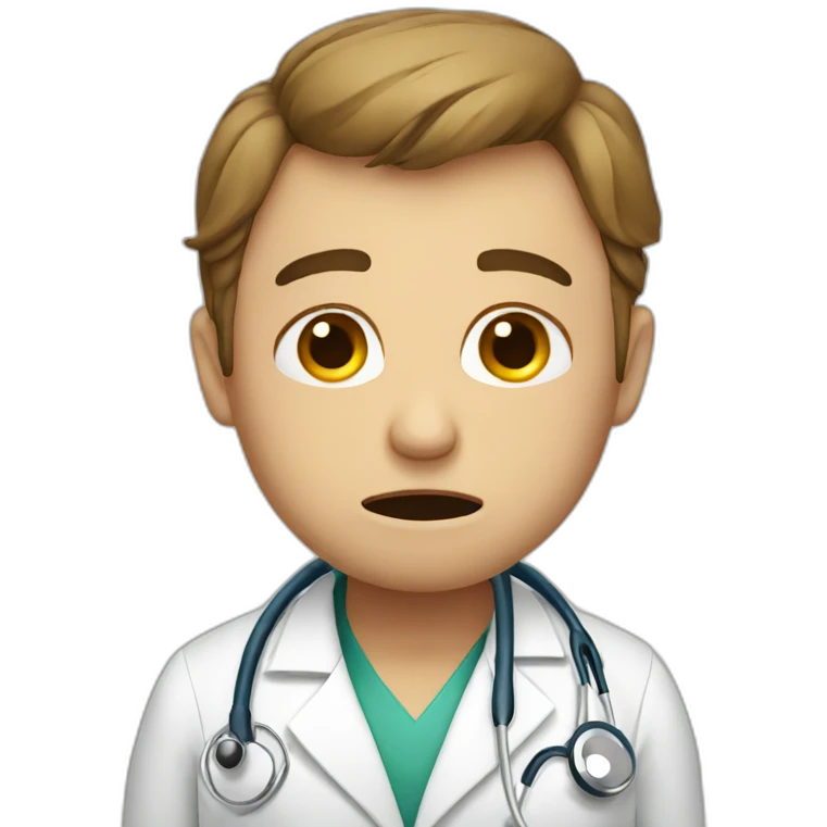 Doctor crying emoji