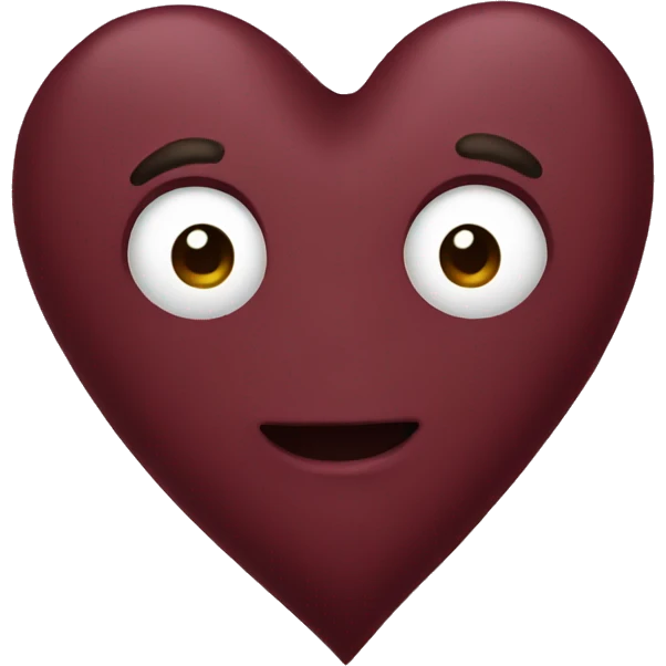 Burgundy heart emoji