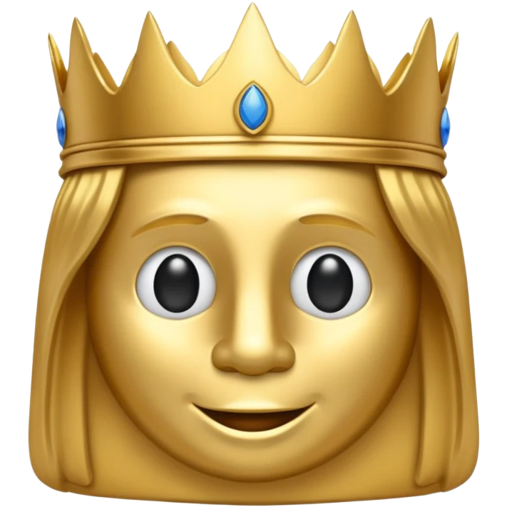Koning van schaken geef het in de officiële form  emoji