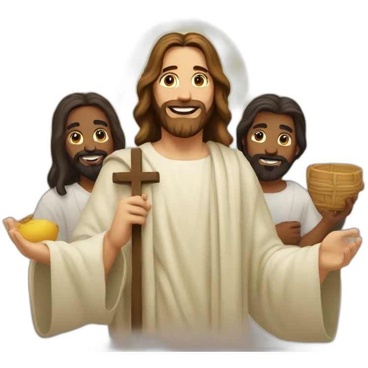 jesus and his friends emoji