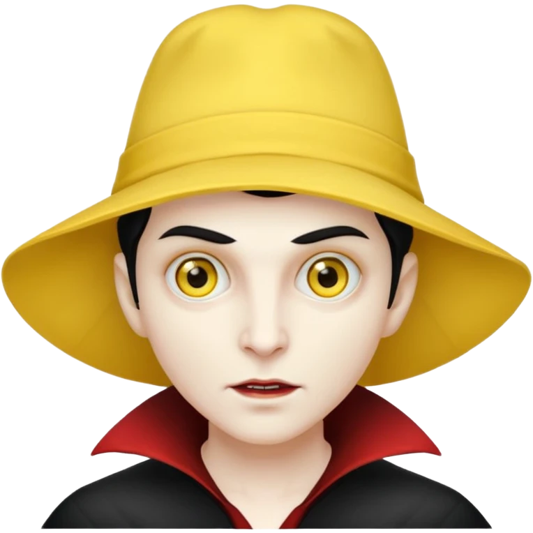 vampire with yellow hat  emoji