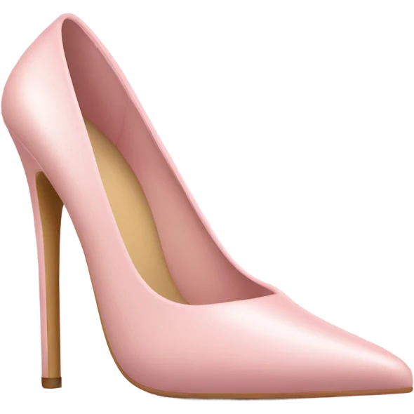 Light pink high heels  emoji