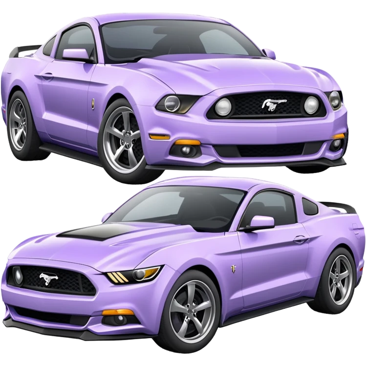 Pale lavander mustang  emoji