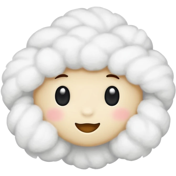 make up cotton emoji