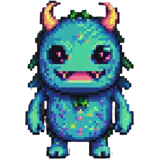cute monster sidekick character emoji