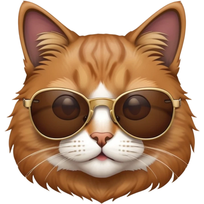 Cat wearing sunglasses emoji