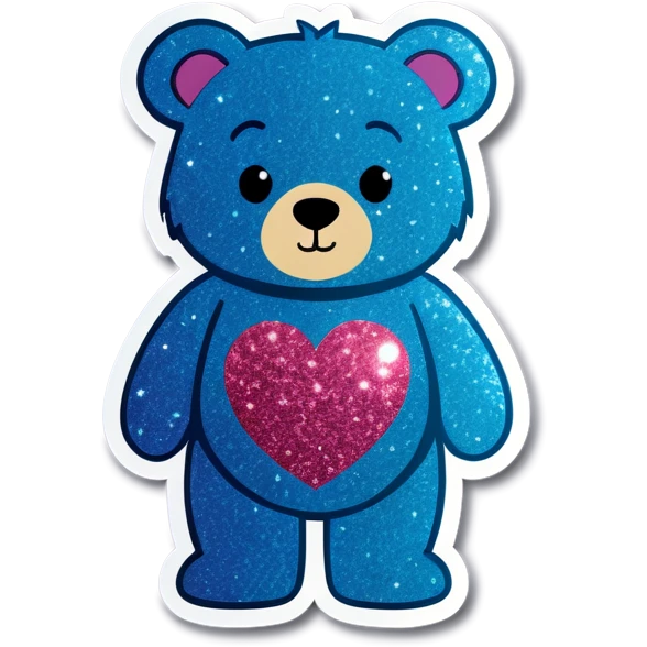 glitter bear emoji