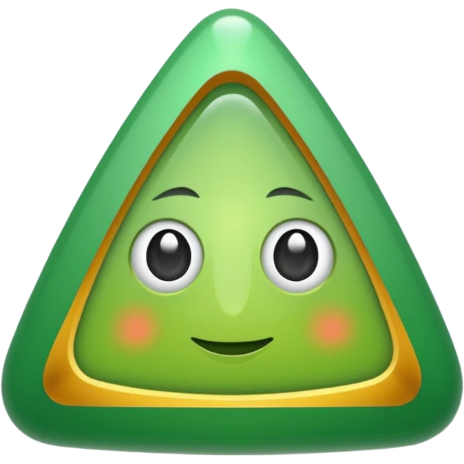 triangulo hacia arriba verde emoji