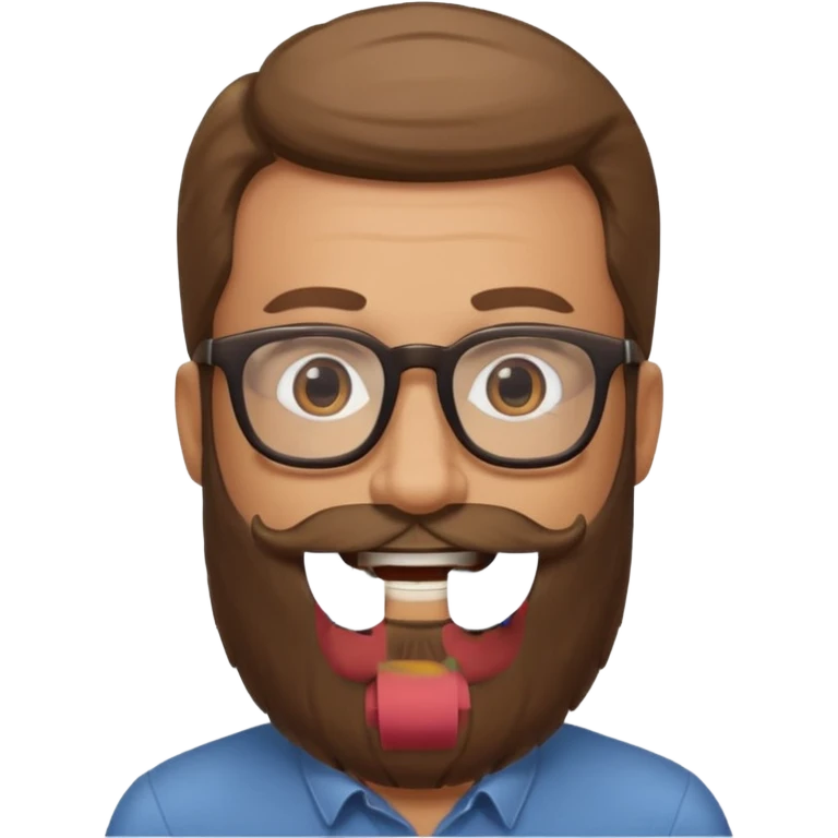 HOMME LONGUE BARBE LUNETTE emoji