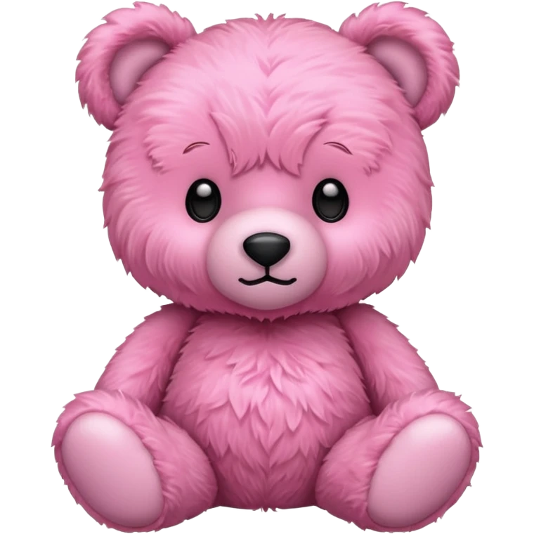 Pink teddybear emoji