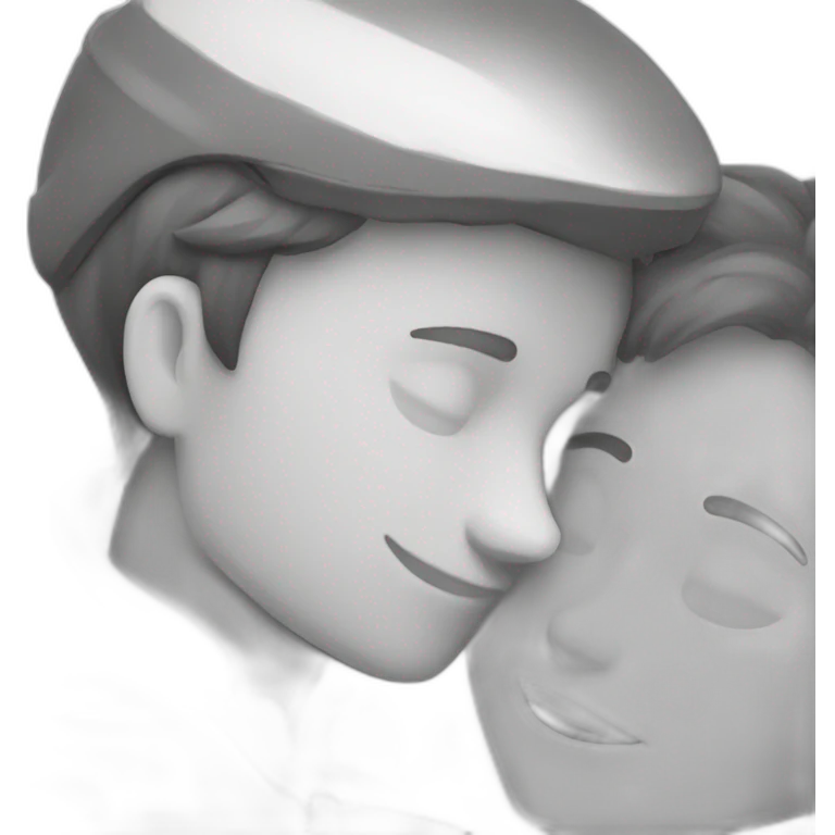 Minets blanc embrace emoji