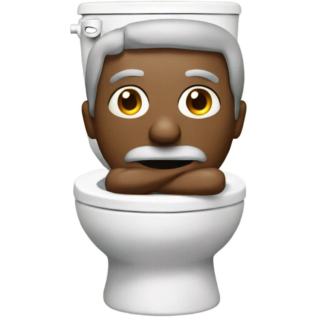 Man on a toilet emoji