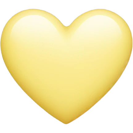 Pastel yellow heart  emoji