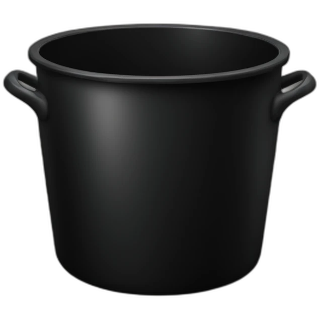 big black pot emoji