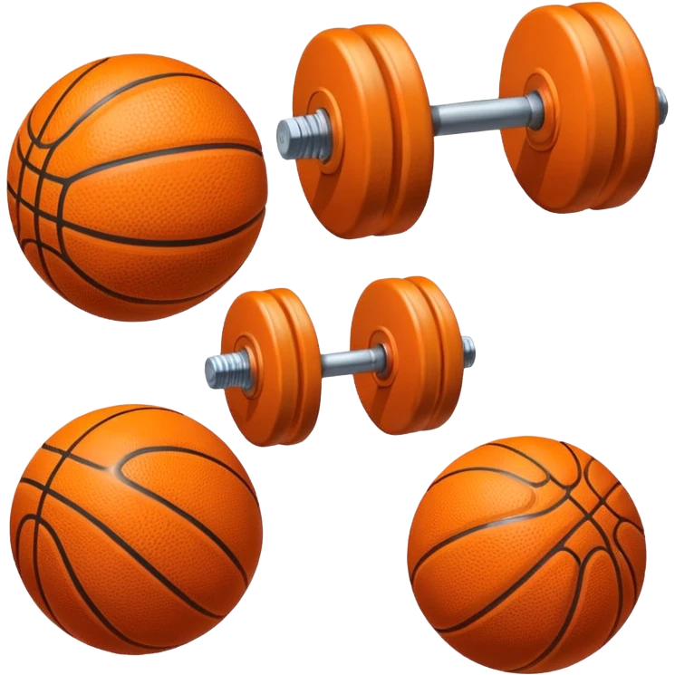 Dumbbell and ball emoji