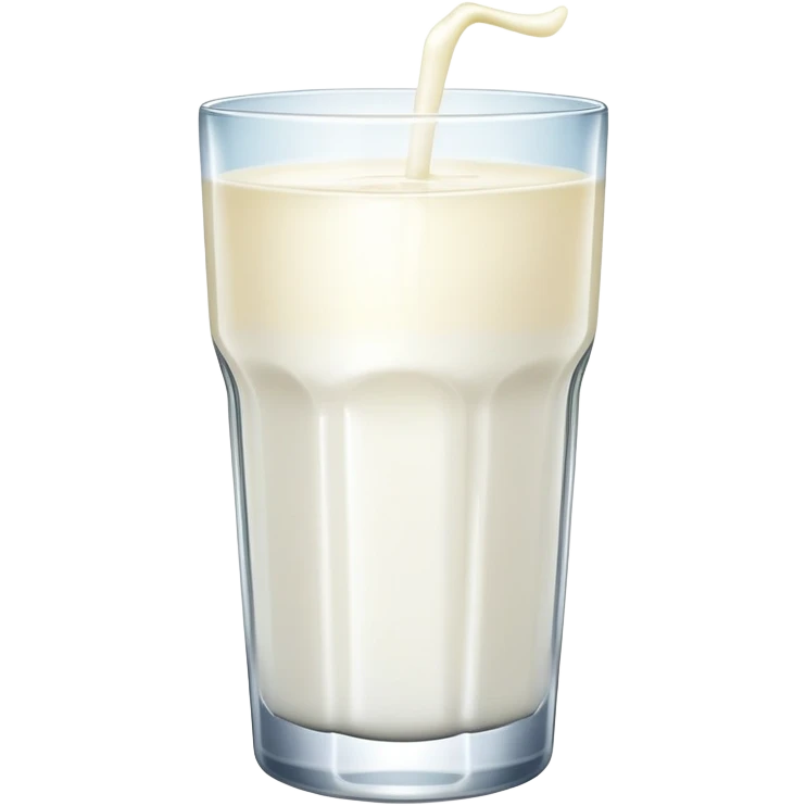 glass of glowing pure milk with divine light, spiritual nourishment emoji