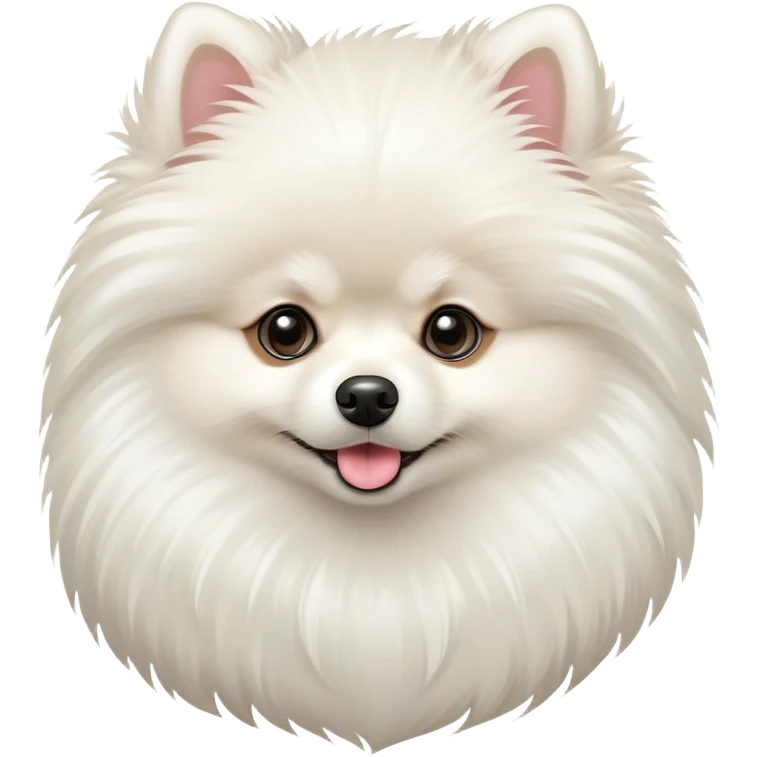 White pomeranian  emoji