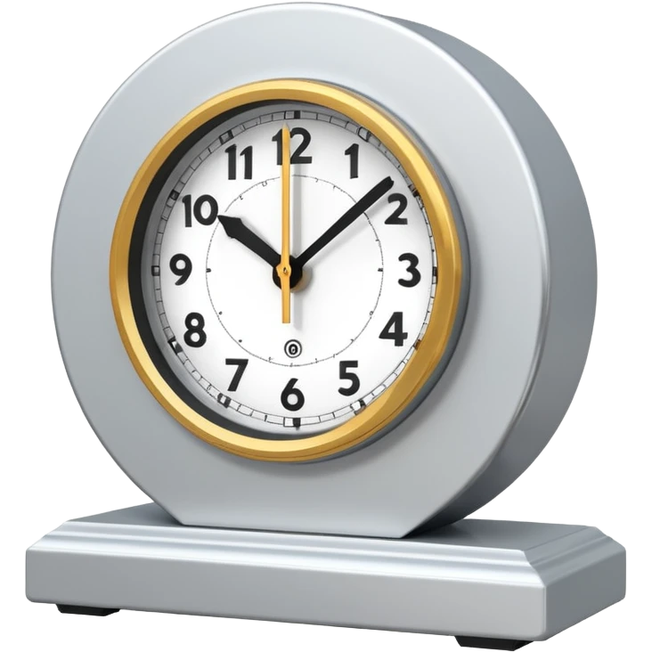 posmodern mantel clock emoji