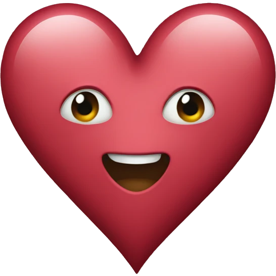 Burguny heart emoji