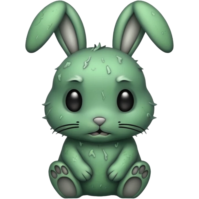 Green Bunny Rotten emoji