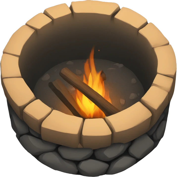 A fire pit hole  emoji