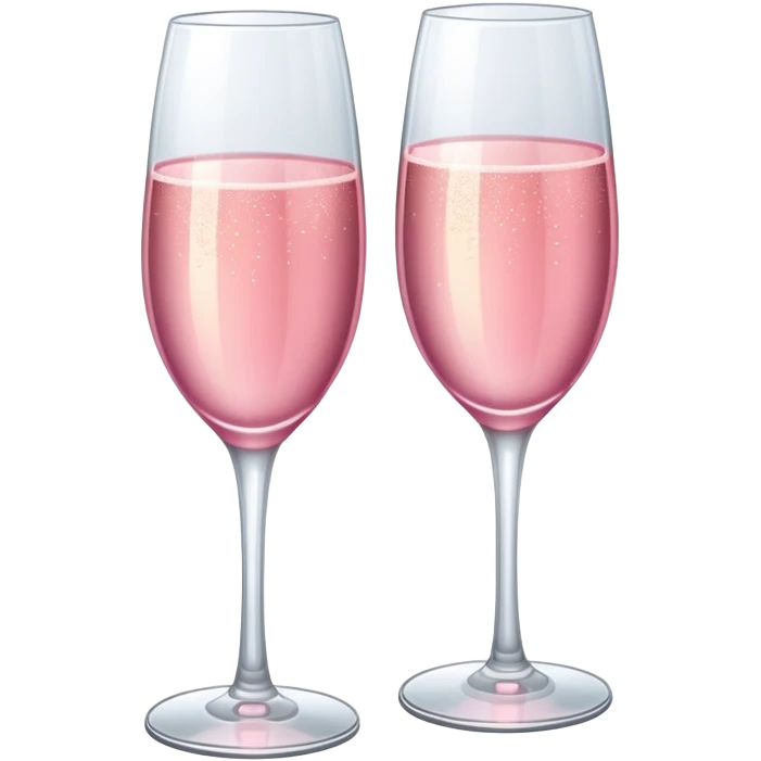 Pink champagne glasses  emoji