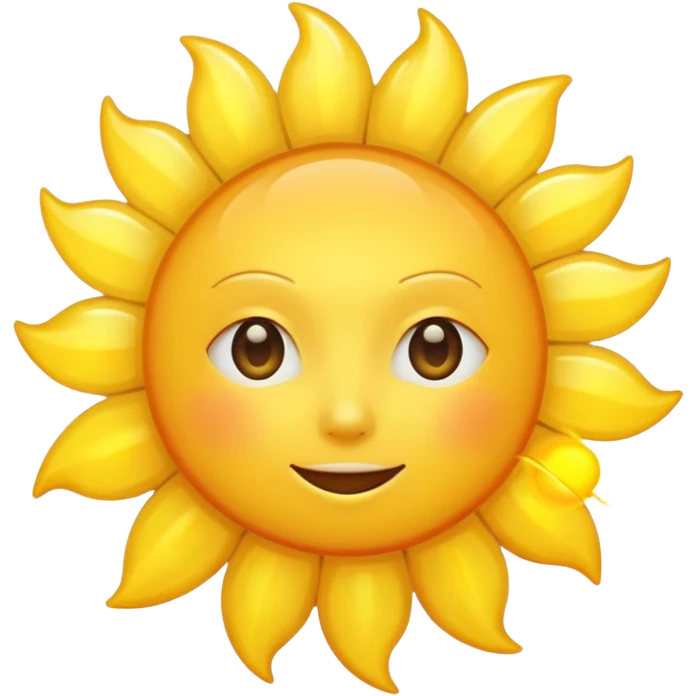 sun without face emoji