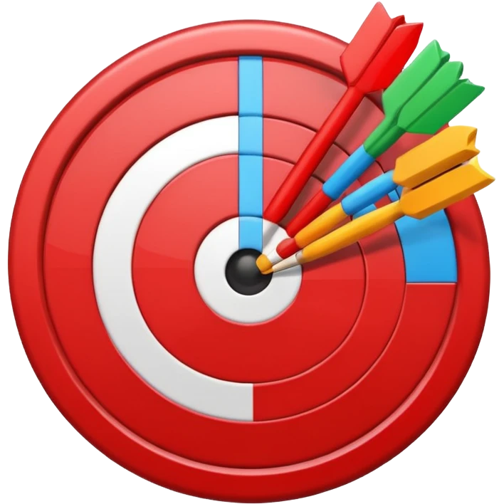 A target emoji with a bar chart emoji on the side emoji