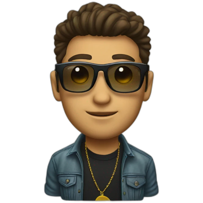 Dj Moreno con lentes  emoji