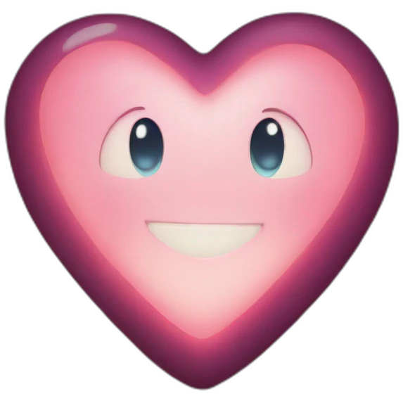 Glowing heart emoji