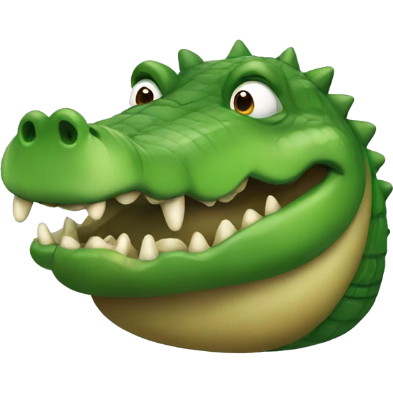 Fat crocodile  emoji