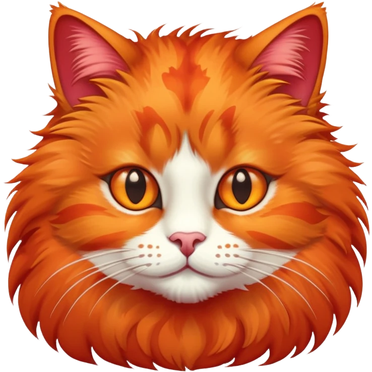 red cat with orange spots emoji