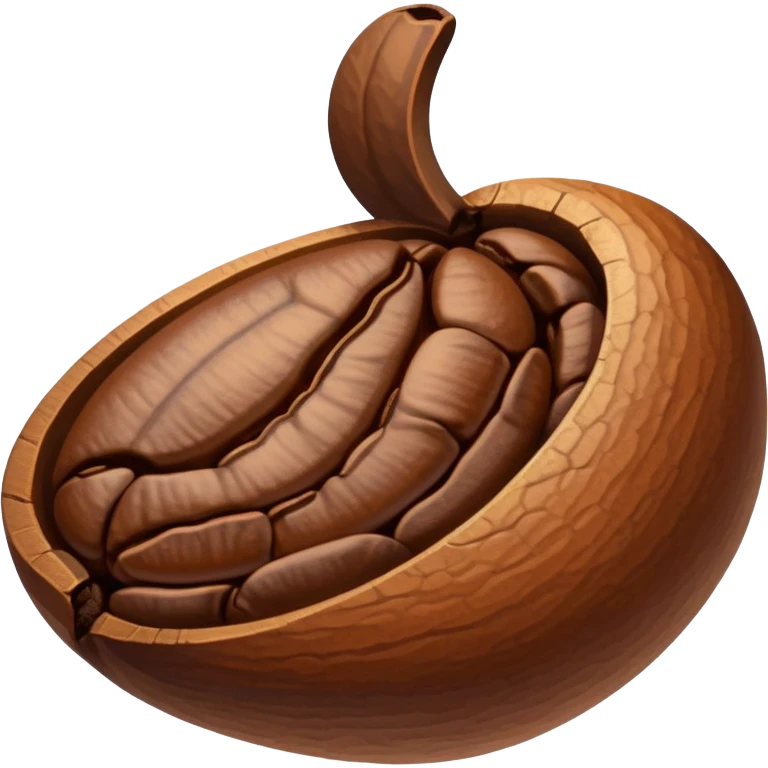 a brown coffee bean, kahve çekirdeği emoji