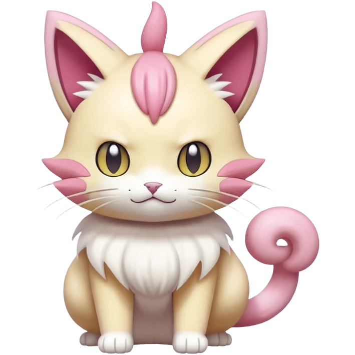 Meowth-Skitty-Pokémon-Fakémon-hybrid-creature (full body) emoji