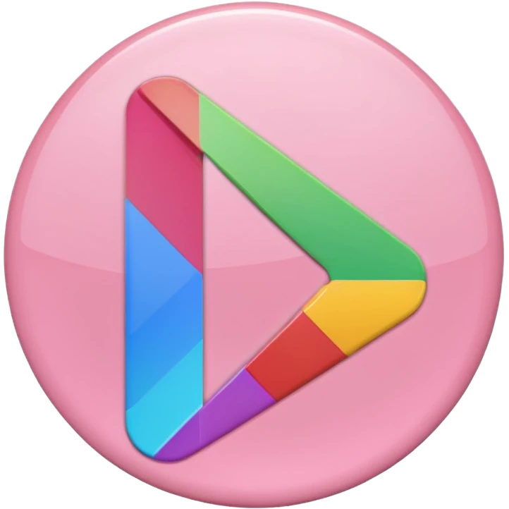 light pink girly google play store logo emoji